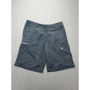 Simms Shorts Mens XL Gray Cargo Nylon 10 Inseam Quick Dry Fishing Outdoor